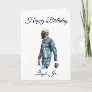 African American Male - Birthday Card