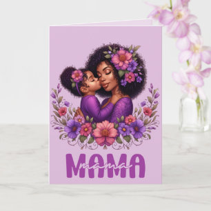 African American Mama & Daughter Mother's Day Card