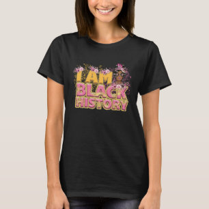 African American Melanin Queen Afro Black History T-Shirt