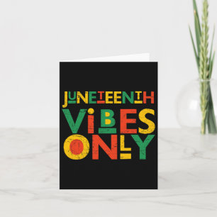 African American Men Juneteenth Black Women Card