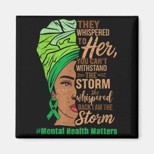 African American Mental Health Matters Black Woman Magnet