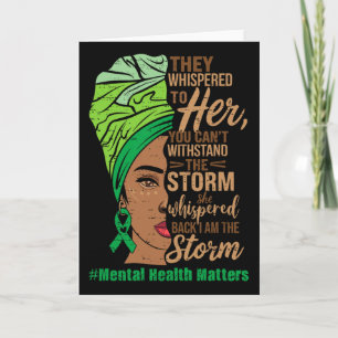 African American Mental Health Problems Black Woma Card