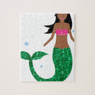 african american mermaid jigsaw puzzle