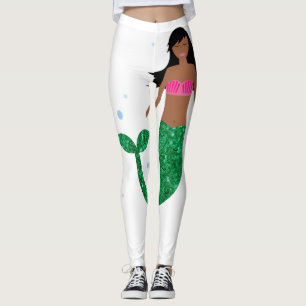 african american mermaid leggings
