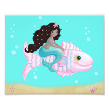 African American mermaid