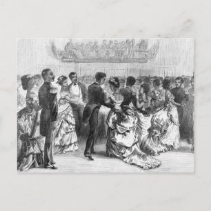 African American Military Ball Postcard