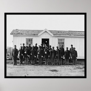 African American Military Band 1865 Poster