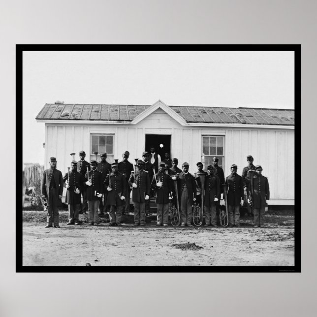 African American Military Band 1865 Poster (Front)
