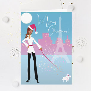 African American Modern Holiday Christmas Card