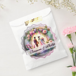 African-American Moonlight Wedding Favour Bags
