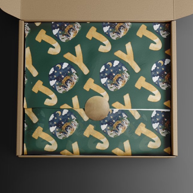 African American Nativity Christmas  Wrapping Paper (Creator Uploaded)