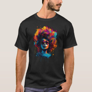 African American  Natural Black Hair Beauty T-Shirt
