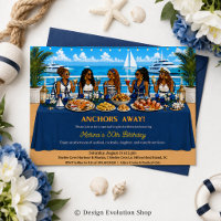 African American Nautical Cruise Brunch Table