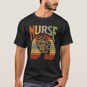 African American Nurse Afro American Nurse Black H T-Shirt