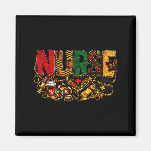 African american nurse black history month and magnet