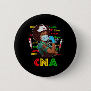 African American Nurse Black History Month Pride B 6 Cm Round Badge