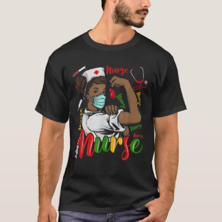 African American Nurse Black History Month Pride B T-Shirt