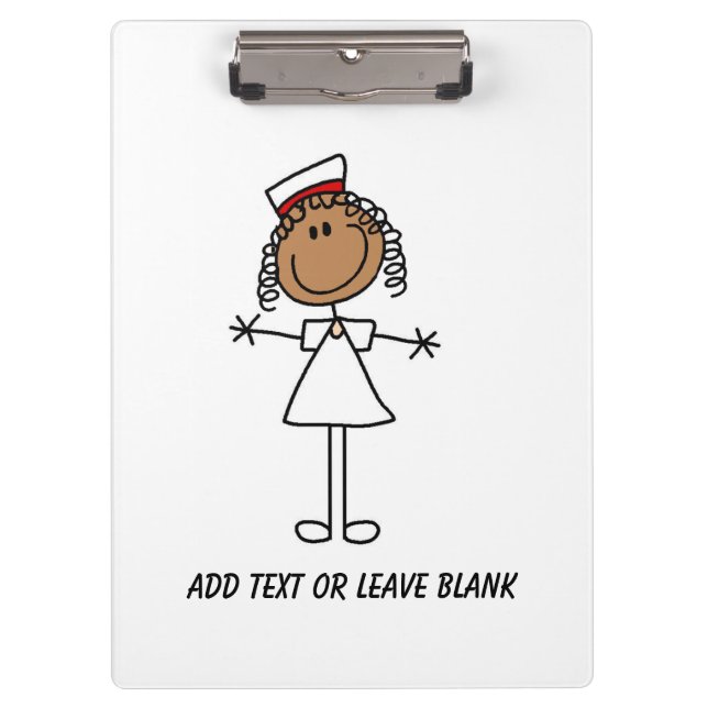 African American Nurse Clipboard (Front)