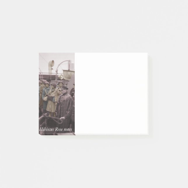 African American Nurses on Shipboard Post-it Notes (Front)
