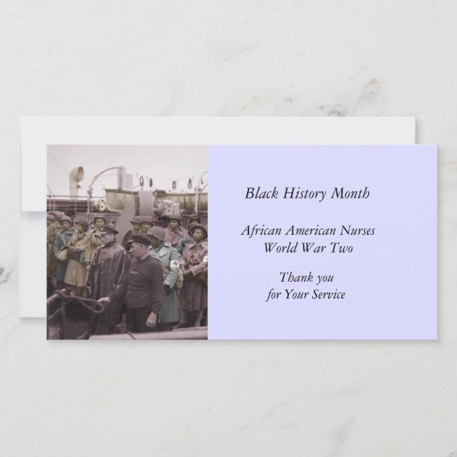 African American Nurses on Shipboard Thank You Card (Front)