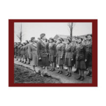 African American Office Inspects Troops