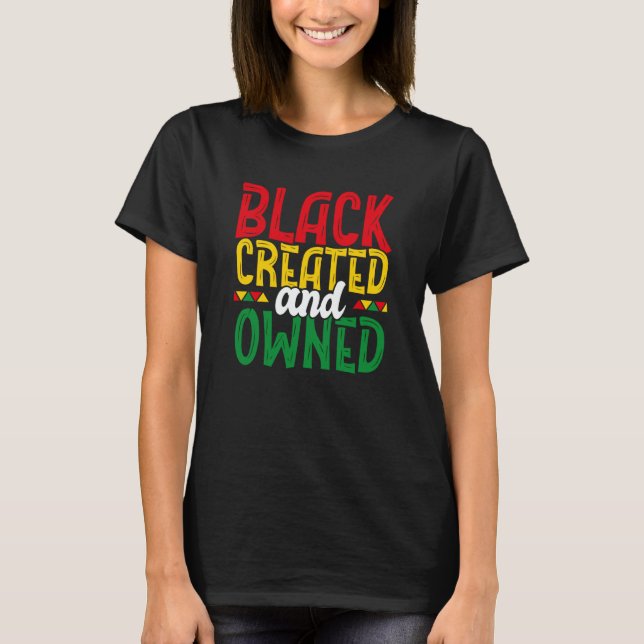 African American Owned Companies Black Business Ow T-Shirt (Front)
