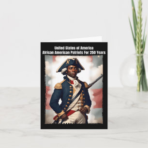 African American Patriot Revolutionary War Soldier Card