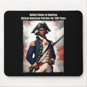 African American Patriot Revolutionary War Soldier Mouse Pad