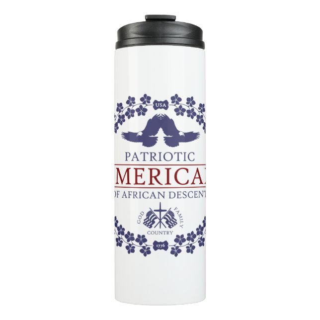 African American PATRIOT Thermal Tumbler (Front)