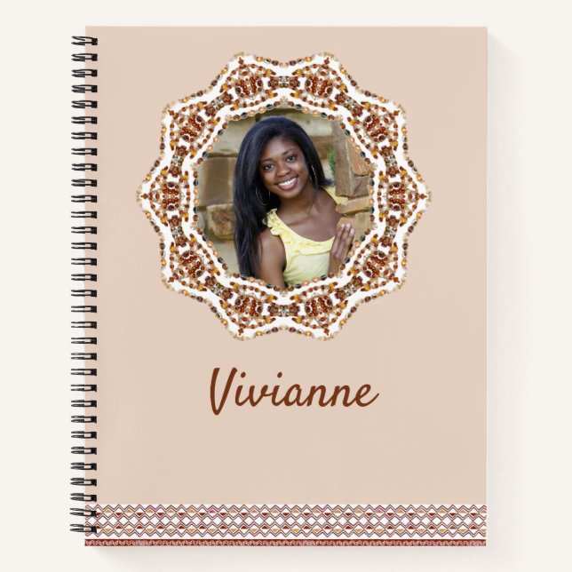 African American Personalised Spiral Notebook (Front)