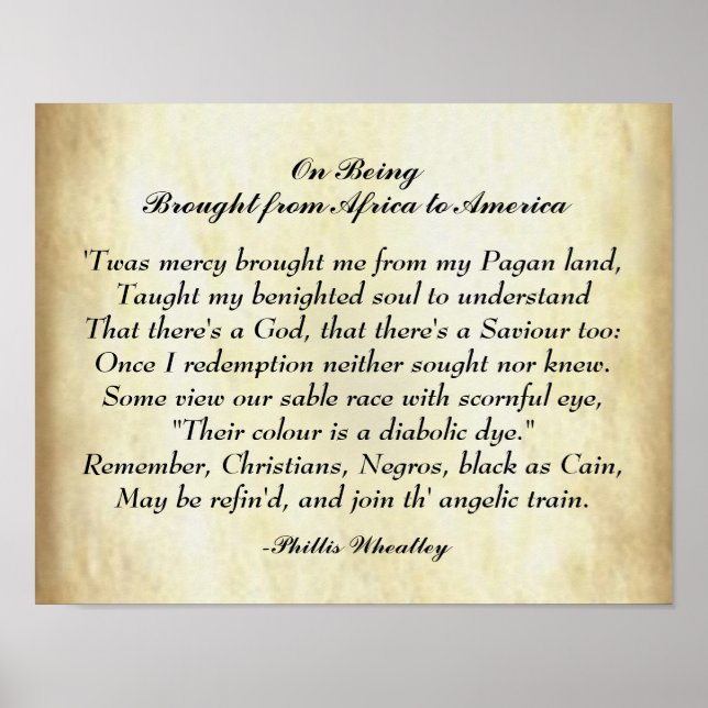 African American Poetry From Africa to America Poster (Front)