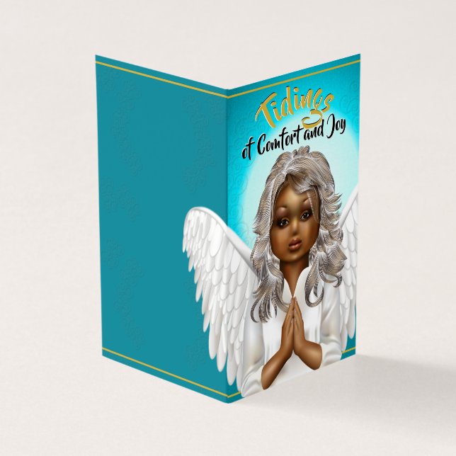 African American Praying Angel (Outside)