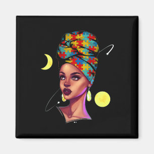 African American Pride Black History Month Autism Magnet