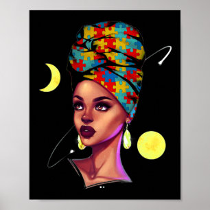 African American Pride Black History Month Autism Poster