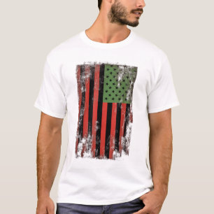 African American Pride Flag - Pan-African Green Re T-Shirt