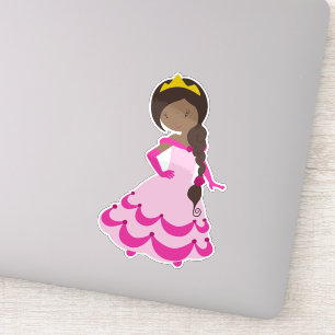 African American Princess, Crown, Gown, Pink Dress