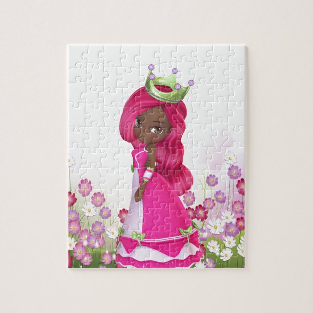 African American Princess Jigsaw Puzzle (Vertical)