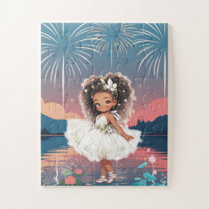 African American Princess Water Lily Jigsaw Puzzle