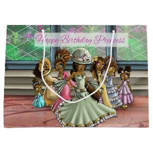 African American Princesses Large Gift Bag