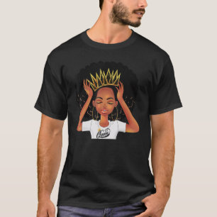 African American Queen Black Woman With A Crown T-Shirt
