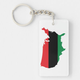 African American _ Red, Black & Green Colours Key Ring