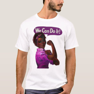 African American Rosie the Riveter Black History T-Shirt