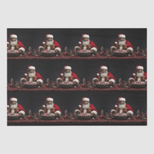 African American Santa Candy Claus Wrapping Paper