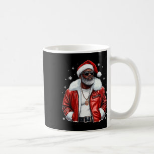 African American Santa Christmas Cool Black Afro K Coffee Mug