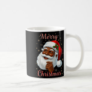 African American Santa Christmas Cool Black X-mas  Coffee Mug