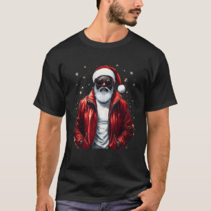 African American Santa Christmas Cool Black X-Mas T-Shirt