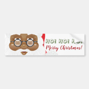 African American Santa Claus Christmas Holiday Bumper Sticker