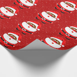 African American Santa Claus Christmas holiday Wrapping Paper