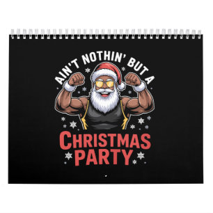 African American Santa Claus Christmas Pajama Calendar