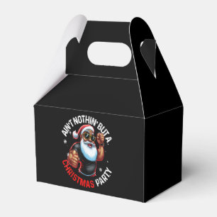 African American Santa Claus Christmas Pajama Favour Box